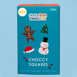 Christmas Squares White Choc 100g
