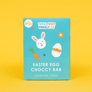Free From Family Co Easter Egg Bar White Choc 100g - Free From Family Co