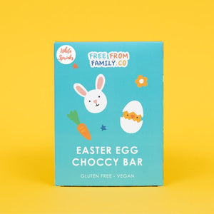 Free From Family Co Easter Egg Bar White Choc & Sprinkles 100g - Free From Family Co