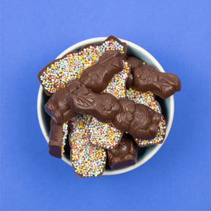 Free From Family Co Easter Bunnies Mylk Choc Sprinkles 100g - Free From Family Co