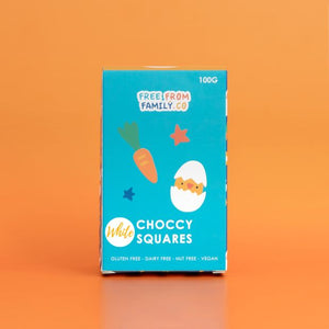 Free From Family Co Easter Squares White Choc 100g - Free From Family Co