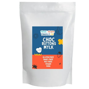 Choc Buttons - Mylk 500g - Free From Family Co