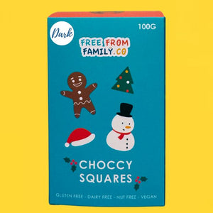 Christmas Squares Dark Choc 100g