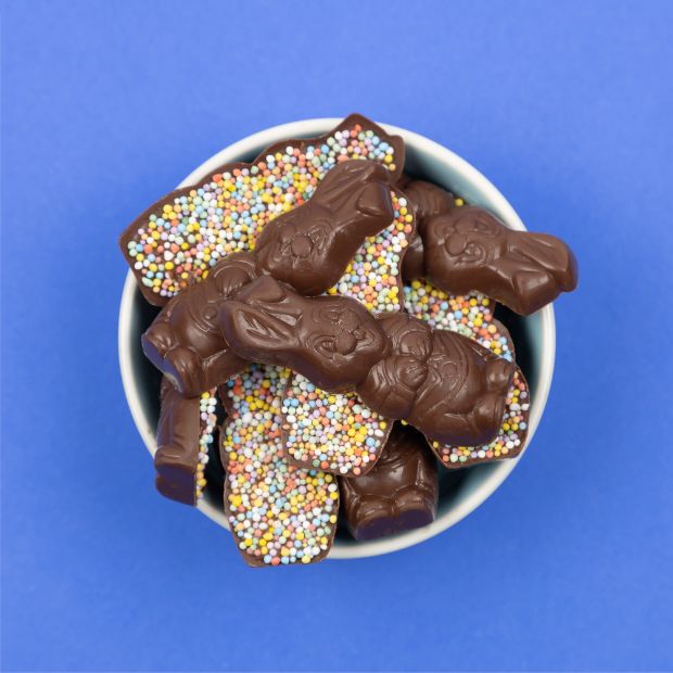 Free From Family Co Easter Bunnies Mylk Choc Sprinkles 100g - Free From Family Co