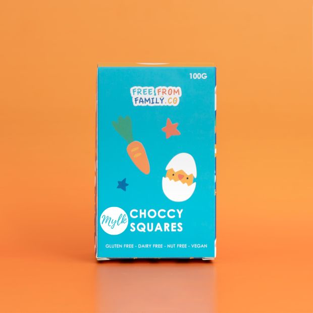Free From Family Co Easter Squares Mylk Choc 100g - Free From Family Co