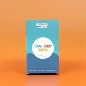 Free From Family Co Bears Dark Choc - 5 Pack - 75g