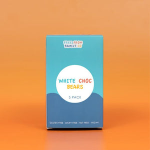 Free From Family Co Bears White Choc - 5 Pack - 75g