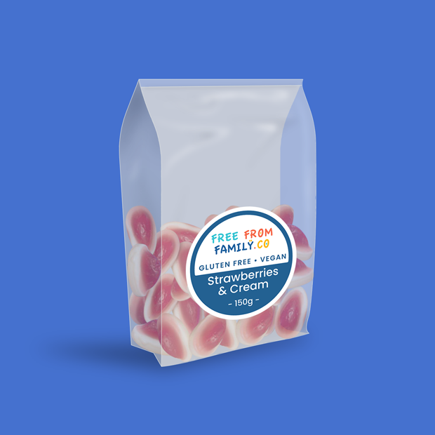 Strawberries &amp; Cream Lollies - Free From Family Co