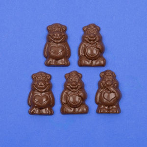 Free From Family Co Bears Mylk Choc Golden Crunch - 5 Pack - 75g - Free From Family Co