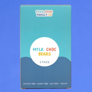 Free From Family Co Bears Mylk Choc - 5 Pack - 75g - Free From Family Co