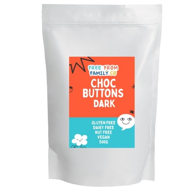 Choc Buttons - Dark 500g - Free From Family Co